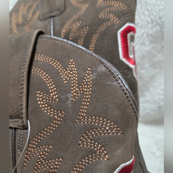 Gameday Boots Oklahoma Sooners Western Square Toed Cowboy Boots NWT